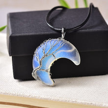 Load image into Gallery viewer, Tree Of Life Moon Shape Necklace
