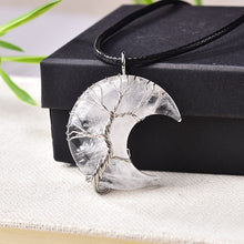 Load image into Gallery viewer, Tree Of Life Moon Shape Necklace
